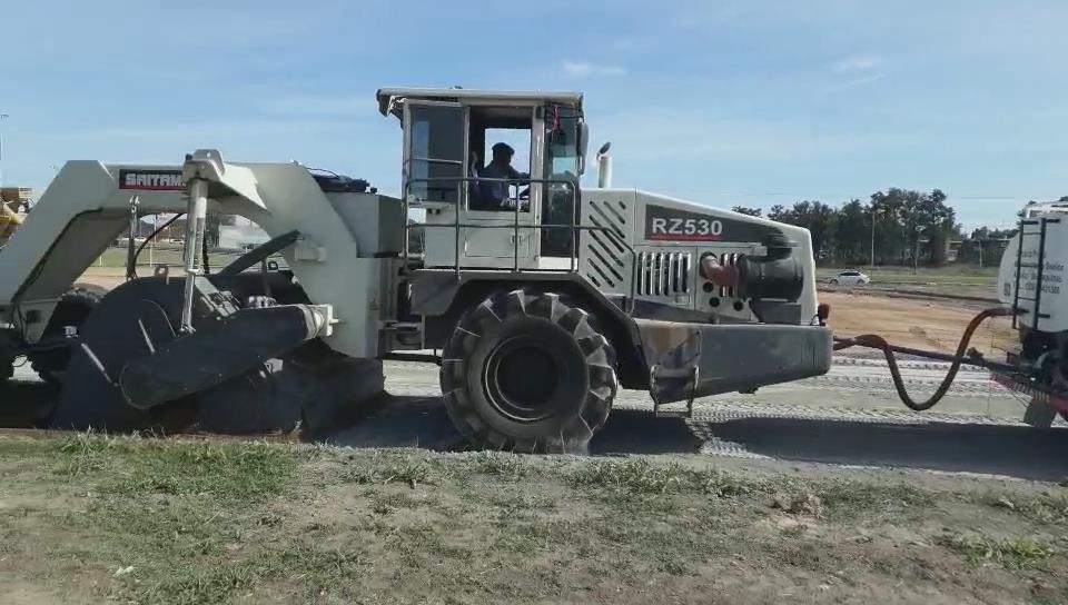 RZ530，阿根廷冷再生施工
